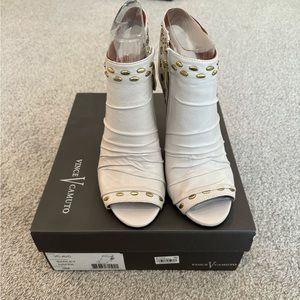 New Vince Camuto peep toe ankle boots